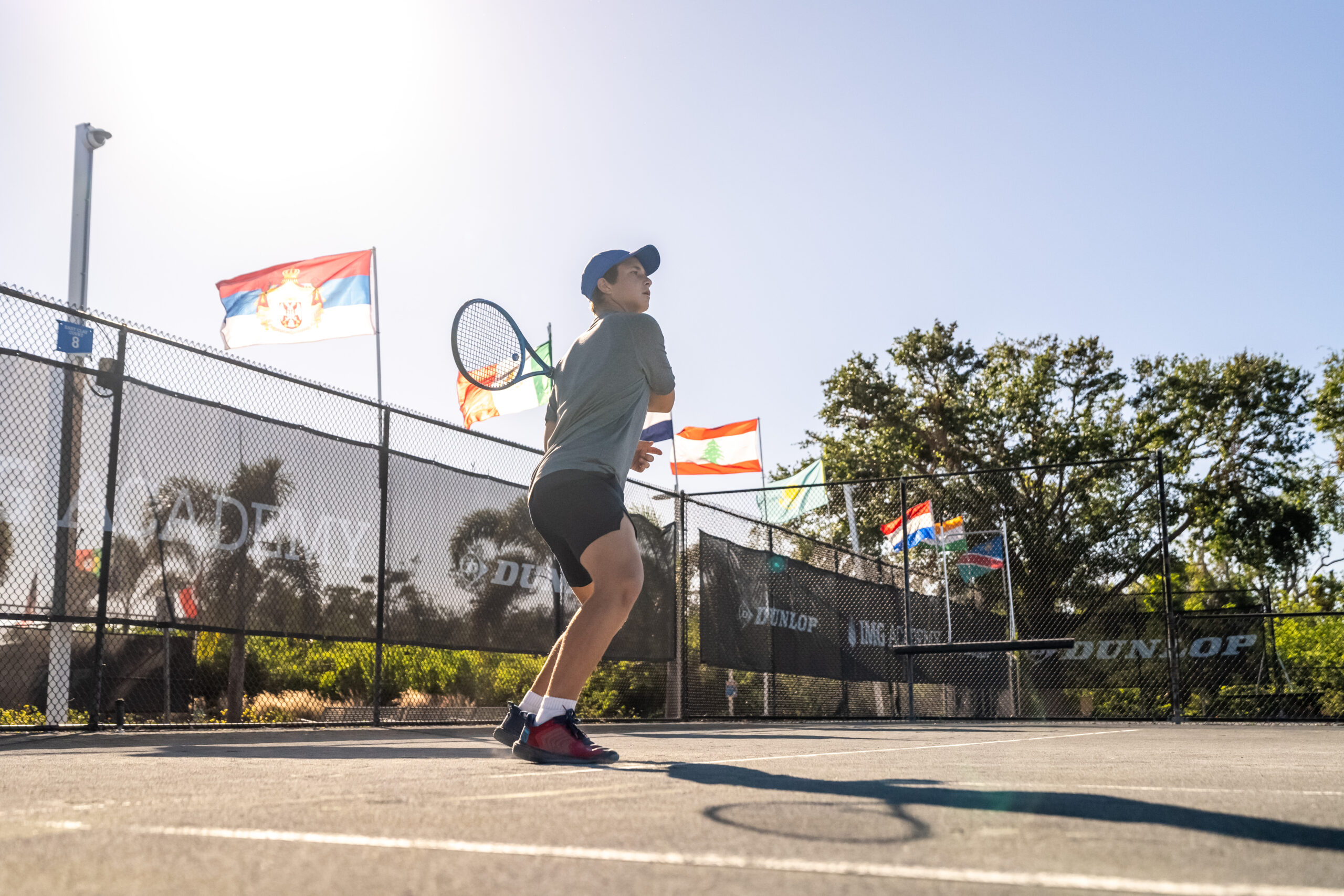 High-quality photography and aerial video for Dunlop Tennis promotional content.
