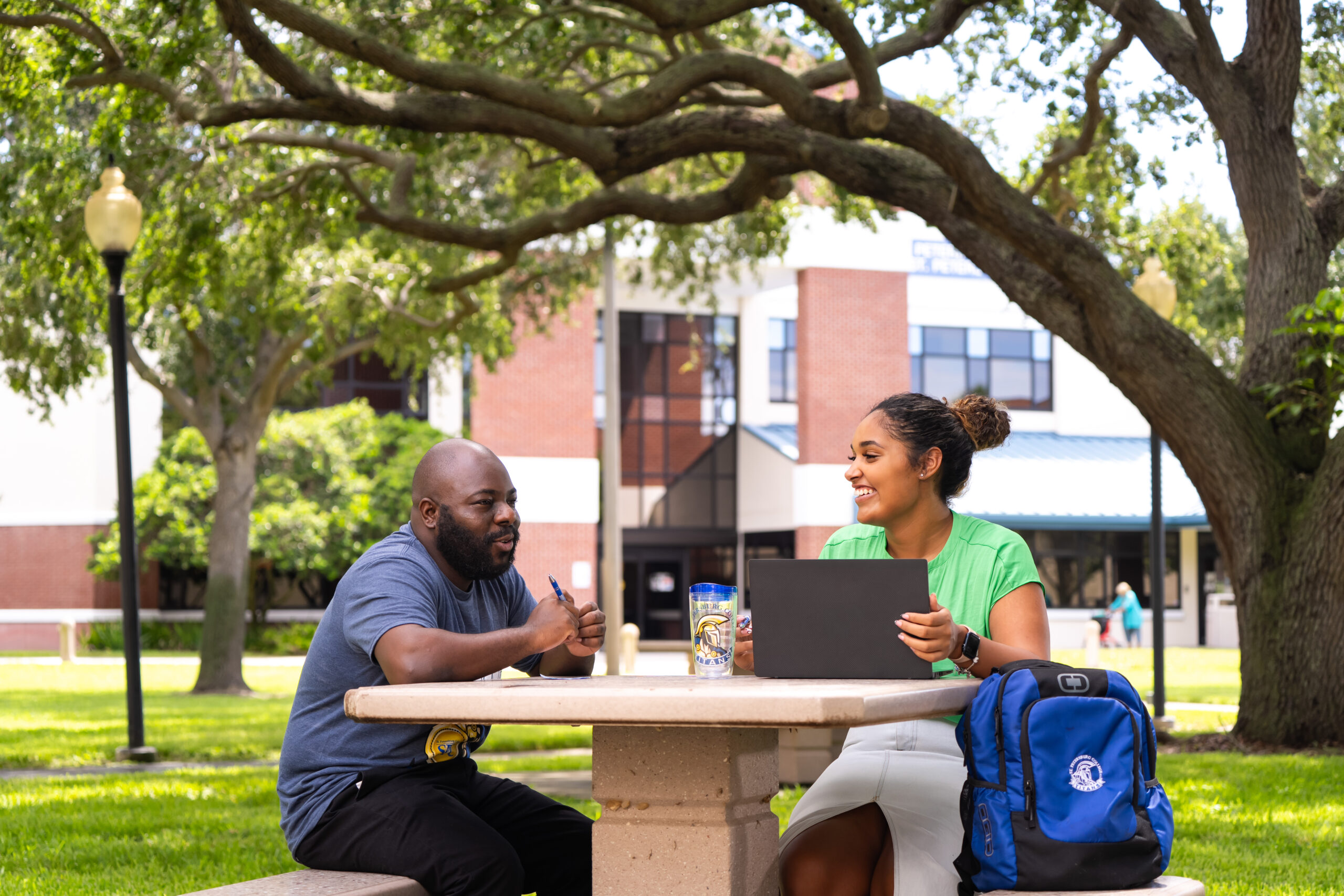 High-quality photography and retouching for St. Petersburg College branding.
