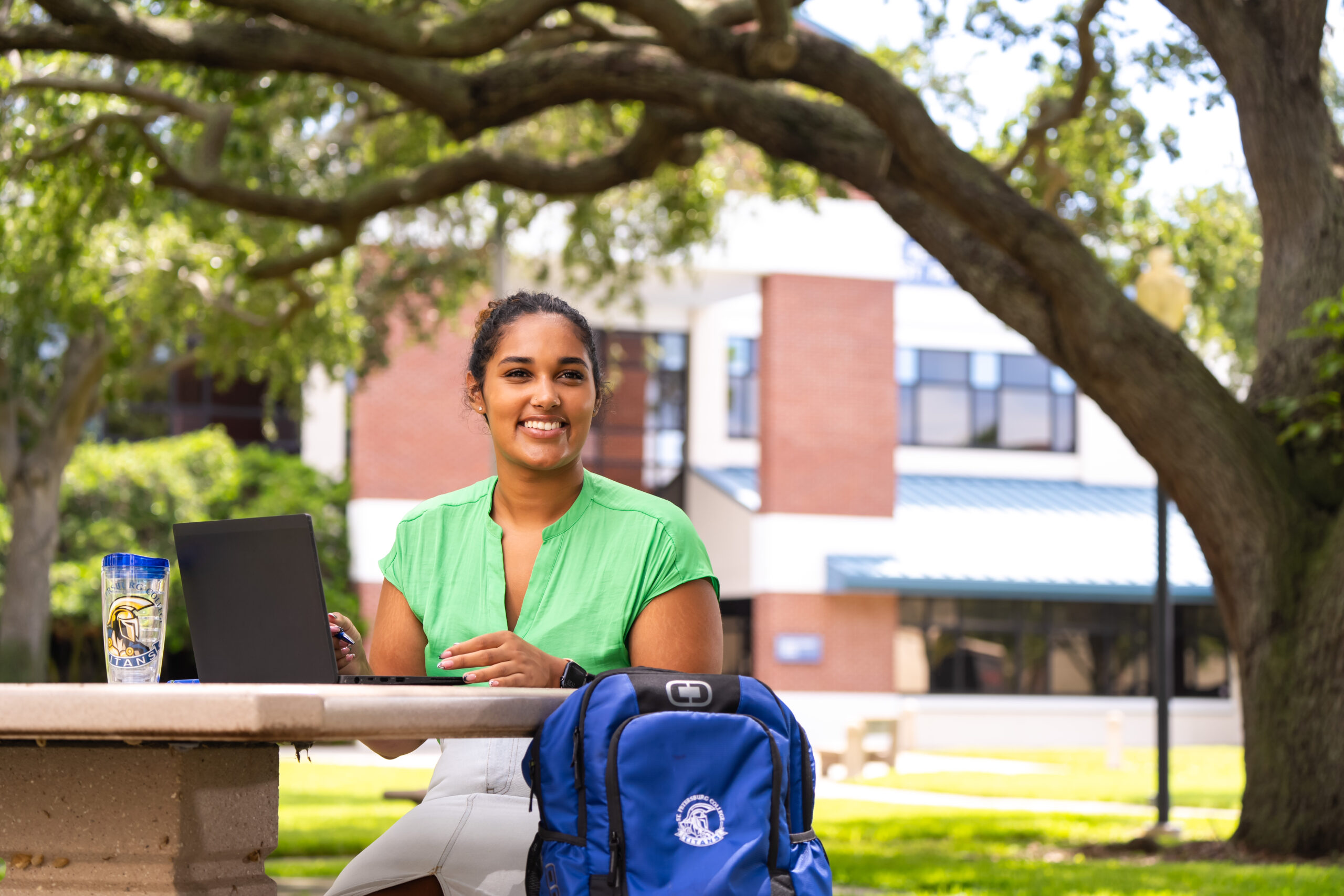 Concept development and polished photography for St. Petersburg College promotional visuals.