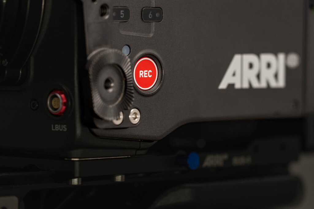 ARRI Alexa 35 REC button and ARRI logo detail