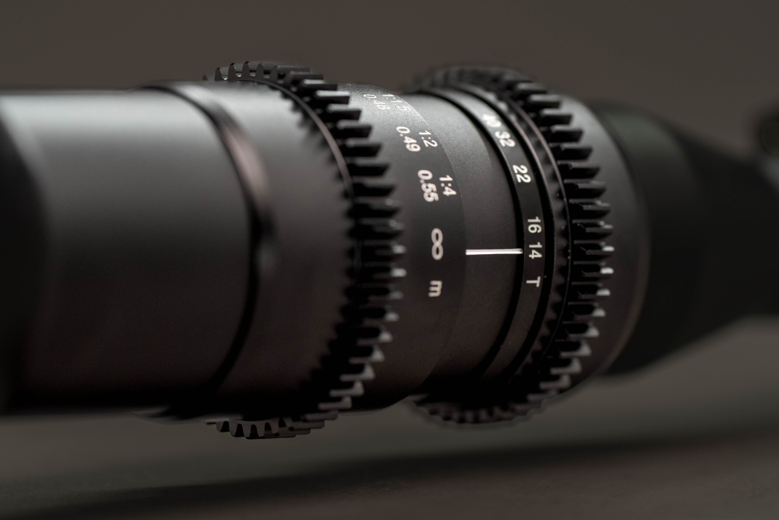 Laowa Probe focus and magnification scale detail