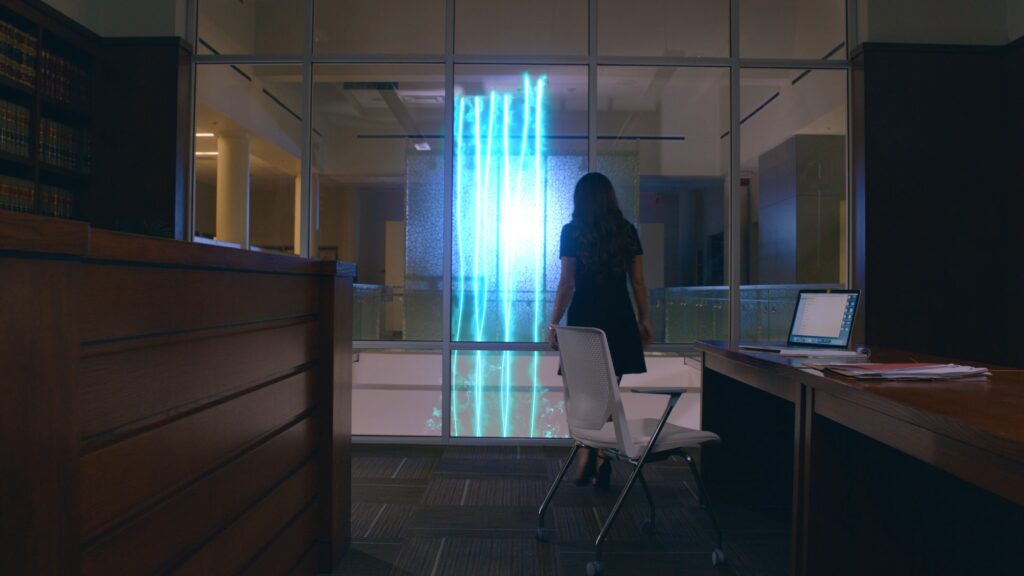Courtroom scene, shot on the Alexa Mini