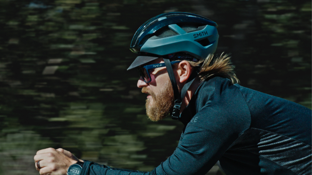 Cycling in motion, shot on the FX3